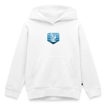Windsurfing Stil für jeden Anlass - Kinder Premium Organic Hoodie - Weiß - Vorne - AI Model Kid Female (0cm)