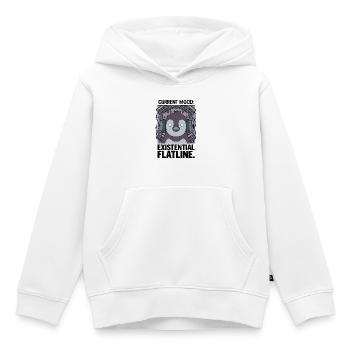 Aktuelle Stimmung Existenzielle Nulllinie - Kinder Premium Organic Hoodie - Weiß - Vorne - AI Model Kid Female (0cm)