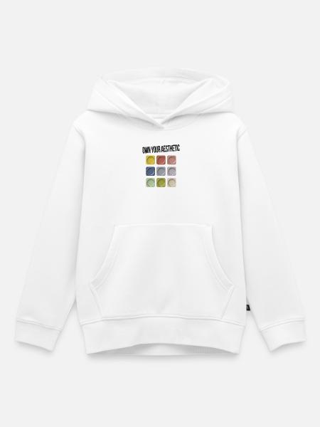 Own Your Aesthetic – Modernes Statement - Kinder Premium Organic Hoodie - Weiß