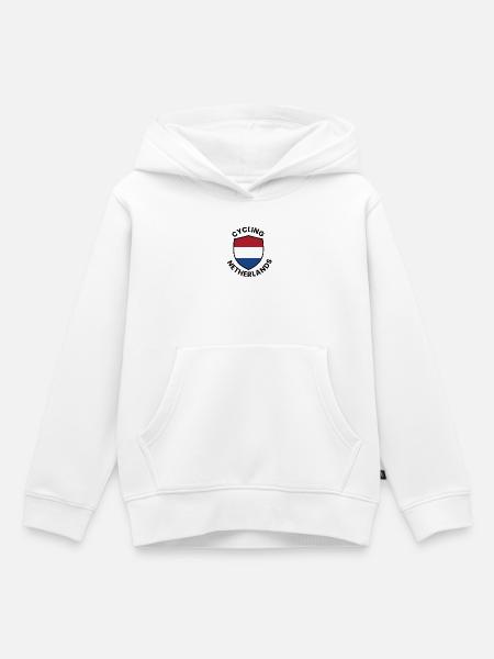 Niederländisches Fahrradwappen - Kinder Premium Organic Hoodie - Weiß