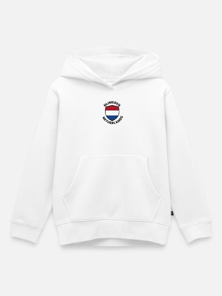 Nijmeger Niederlande-Schild - Kinder Premium Organic Hoodie - Weiß