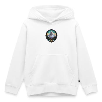 Alpen Berge - Kinder Premium Organic Hoodie - Weiß - Vorne - AI Model Kid Female (0cm)