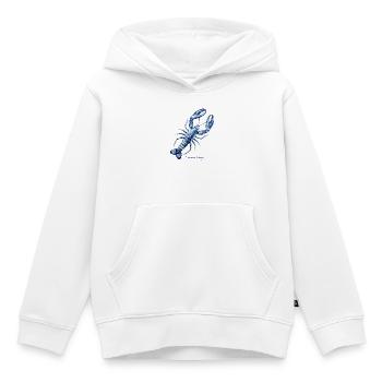 Sommerbrise Aquarell-Lobster - Kinder Premium Organic Hoodie - Weiß - Vorne - AI Model Kid Female (0cm)