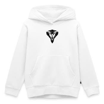 Kobra Style – Gefahr & Eleganz - Kinder Premium Organic Hoodie - Weiß - Vorne - AI Model Kid Female (0cm)