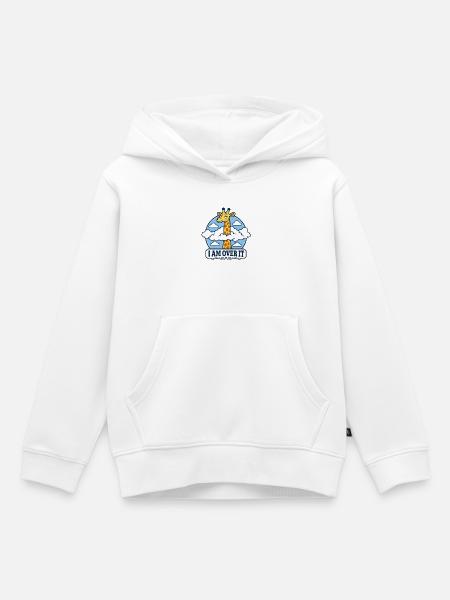 Giraffe Leave-it-behind - Kinder Premium Organic Hoodie - Weiß