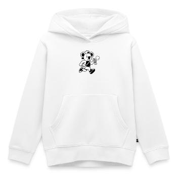 graffiti - Sweat Premium à capuche enfant bio - blanc - Devant - AI Model Kid Female (0cm)