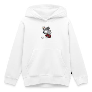 Frauenfußball Deutschland  - Kinder Premium Organic Hoodie - Weiß - Vorne - AI Model Kid Female (0cm)