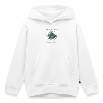 Geometrie der Naturpflanze - Kinder Premium Organic Hoodie - Weiß - Vorne - AI Model Kid Female (0cm)