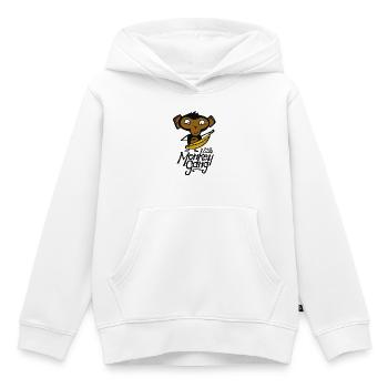 Banane du Petit Singe - Sweat Premium à capuche enfant bio - blanc - Devant - AI Model Kid Female (0cm)