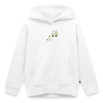 Illustration aquarelle de feuilles de lierre flottantes - Sweat Premium à capuche enfant bio - blanc - Devant - AI Model Kid Female (0cm)