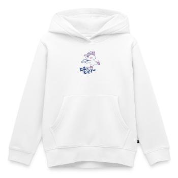 Tom & Jerry Gokko Tom En Patins À Roulettes - Sweat Premium à capuche enfant bio - blanc - Devant - AI Model Kid Female (0cm)