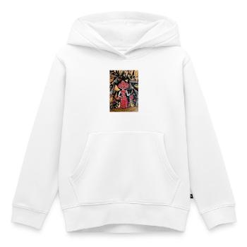 Mushroom Lady - Kinder Premium Organic Hoodie - Weiß - Vorne - AI Model Kid Female (0cm)