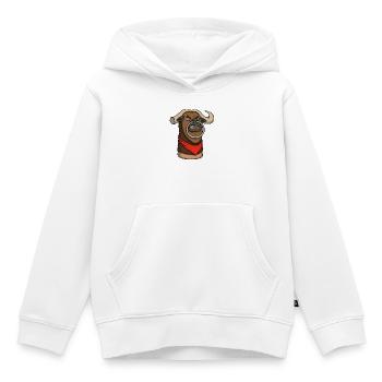 Toro – Cartoon Thumb Character - Kinder Premium Organic Hoodie - Weiß - Vorne - AI Model Kid Female (0cm)