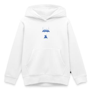 Frosch mit Regenschirm im Regen - Kinder Premium Organic Hoodie - Weiß - Vorne - AI Model Kid Female (0cm)