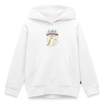 Endlich Schulkind 2026 Unicorn - Kinder Premium Organic Hoodie - Weiß - Vorne - AI Model Kid Female (0cm)