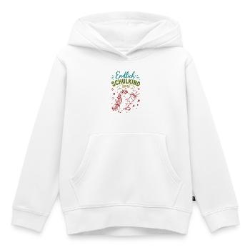 Endlich Schulkind 2026 Unicorn - Kinder Premium Organic Hoodie - Weiß - Vorne - AI Model Kid Female (0cm)