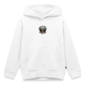 Gravel & Coffee Club - Kids Premium Organic Hoodie - white - Front - AI Model Kid Female (0cm)