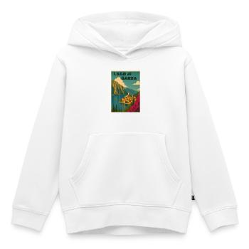 Gardasee  - Kinder Premium Organic Hoodie - Weiß - Vorne - AI Model Kid Female (0cm)