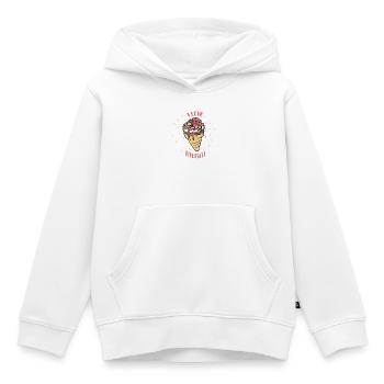 Vielfalt Eiscreme Herz Motiv - Kinder Premium Organic Hoodie - Weiß - Vorne - AI Model Kid Female (0cm)