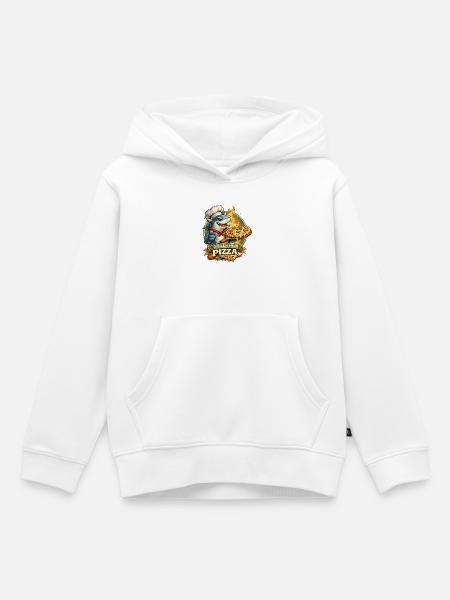 Pizzahai Kochheld - Kinder Premium Organic Hoodie - Weiß
