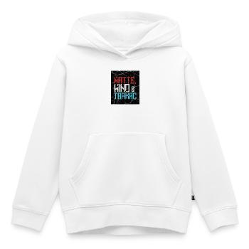 Watts Wind Tarmac - Kids Premium Organic Hoodie - white - Front - AI Model Kid Female (0cm)