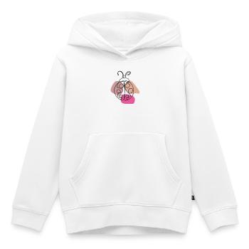 Lineart Glückskäfer Design - Kinder Premium Organic Hoodie - Weiß - Vorne - AI Model Kid Female (0cm)