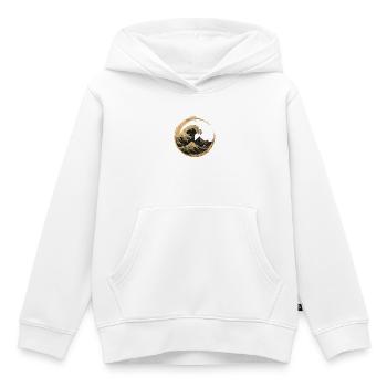 Zen Welle – Innere Stärke & Balance - Kinder Premium Organic Hoodie - Weiß - Vorne - AI Model Kid Female (0cm)