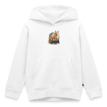 Fuchs Vintage - Kinder Premium Organic Hoodie - Weiß - Vorne - AI Model Kid Female (0cm)