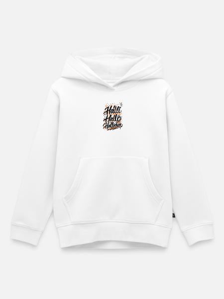 Hallöchen lustiger Spruch - Kinder Premium Organic Hoodie - Weiß