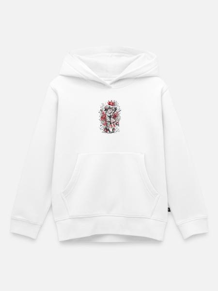 Die große leidenschaftliche Liebe - Kinder Premium Organic Hoodie - Weiß