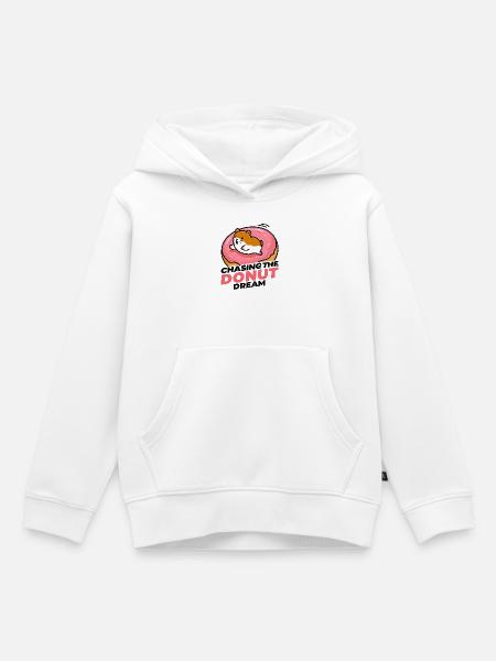 Donut-Traum - Kinder Premium Organic Hoodie - Weiß
