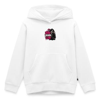 Zero Drama Club – Girl Power Streetwear - Kinder Premium Organic Hoodie - Weiß - Vorne - AI Model Kid Female (0cm)