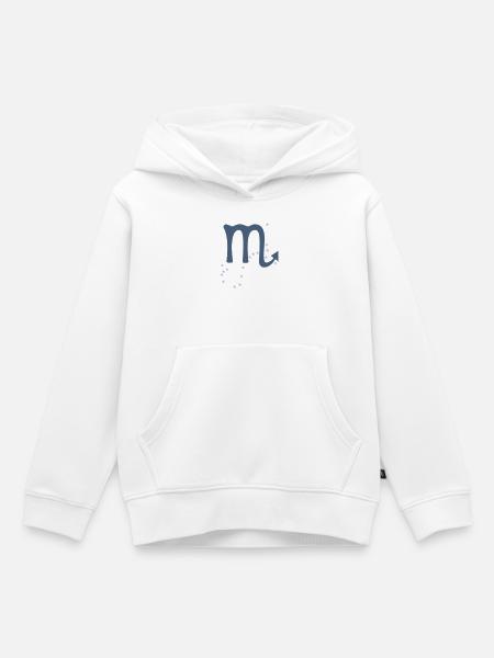 Sternzeichen Skorpion - Kinder Premium Organic Hoodie - Weiß