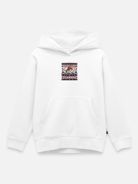 Ugly Christmas Cod Squad Denmark Fischdesign - Kinder Premium Organic Hoodie - Weiß