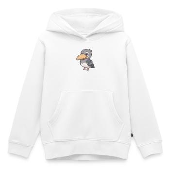 Schuhschnabel Vogel - Kinder Premium Organic Hoodie - Weiß - Vorne - AI Model Kid Female (0cm)