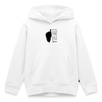 corsica - Kids Premium Organic Hoodie - white - Front - AI Model Kid Female (0cm)