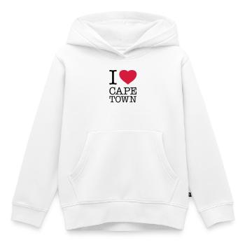 I LOVE CAPE TOWN Kapstadt - Kids Premium Organic Hoodie - white - Front - AI Model Kid Female (0cm)