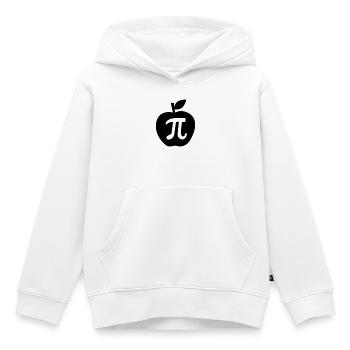 pi - Sweat Premium à capuche enfant bio - blanc - Devant - AI Model Kid Female (0cm)