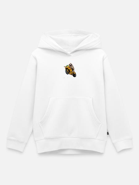 Bike - Kinder Premium Organic Hoodie - Weiß