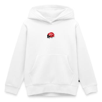 Imprimé insecte - Sweat Premium à capuche enfant bio - blanc - Devant - AI Model Kid Female (0cm)