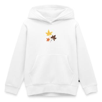 Ahorn Herbstblätter Herbst Blätter - Kinder Premium Organic Hoodie - Weiß - Vorne - AI Model Kid Female (0cm)