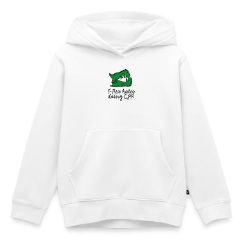 T-Rex hates doing CPR premiers secours instructeur - Sweat Premium à capuche enfant bio - blanc - Devant - AI Model Kid Female (0cm)