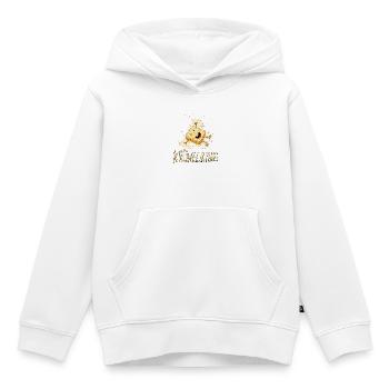 "Krümelking" lustiger Spruch mit Toast - Kinder Premium Organic Hoodie - Weiß - Vorne - AI Model Kid Female (0cm)