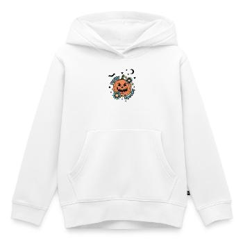 Citrouille d’Halloween - Pretty Spooky - Mignon Halloween - Sweat Premium à capuche enfant bio - blanc - Devant - AI Model Kid Female (0cm)