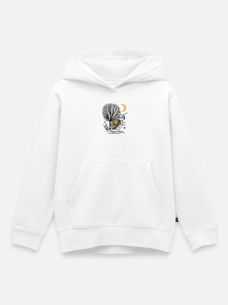 Mondnacht Waldkäfer-Tierchen - Kinder Premium Organic Hoodie - Weiß