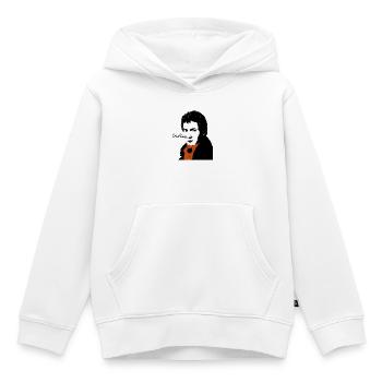 Beethoven - Sweat Premium à capuche enfant bio - blanc - Devant - AI Model Kid Female (0cm)