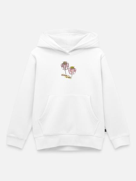 Echinacea, Sonnenhut - Kinder Premium Organic Hoodie - Weiß