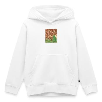 Amour pour les érables _ Amour pour les momijis - Sweat Premium à capuche enfant bio - blanc - Devant - AI Model Kid Female (0cm)