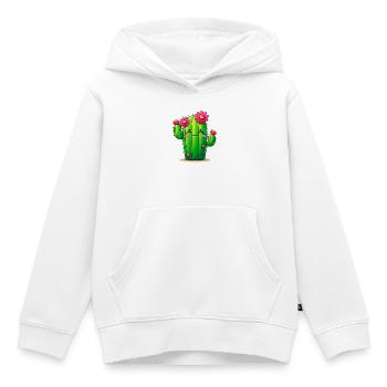 Kaktus - Kinder Premium Organic Hoodie - Weiß - Vorne - AI Model Kid Female (0cm)