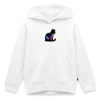 Katze - Kinder Premium Organic Hoodie - Weiß - Vorne - AI Model Kid Female (0cm)